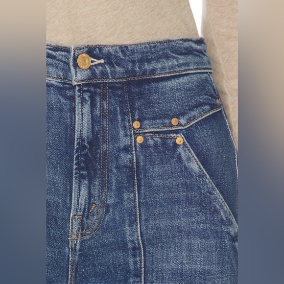 MOTHER NWT Riveting Rambler High Waist Zip Sneak Bending The Rules size 30 - Picture 9 of 11